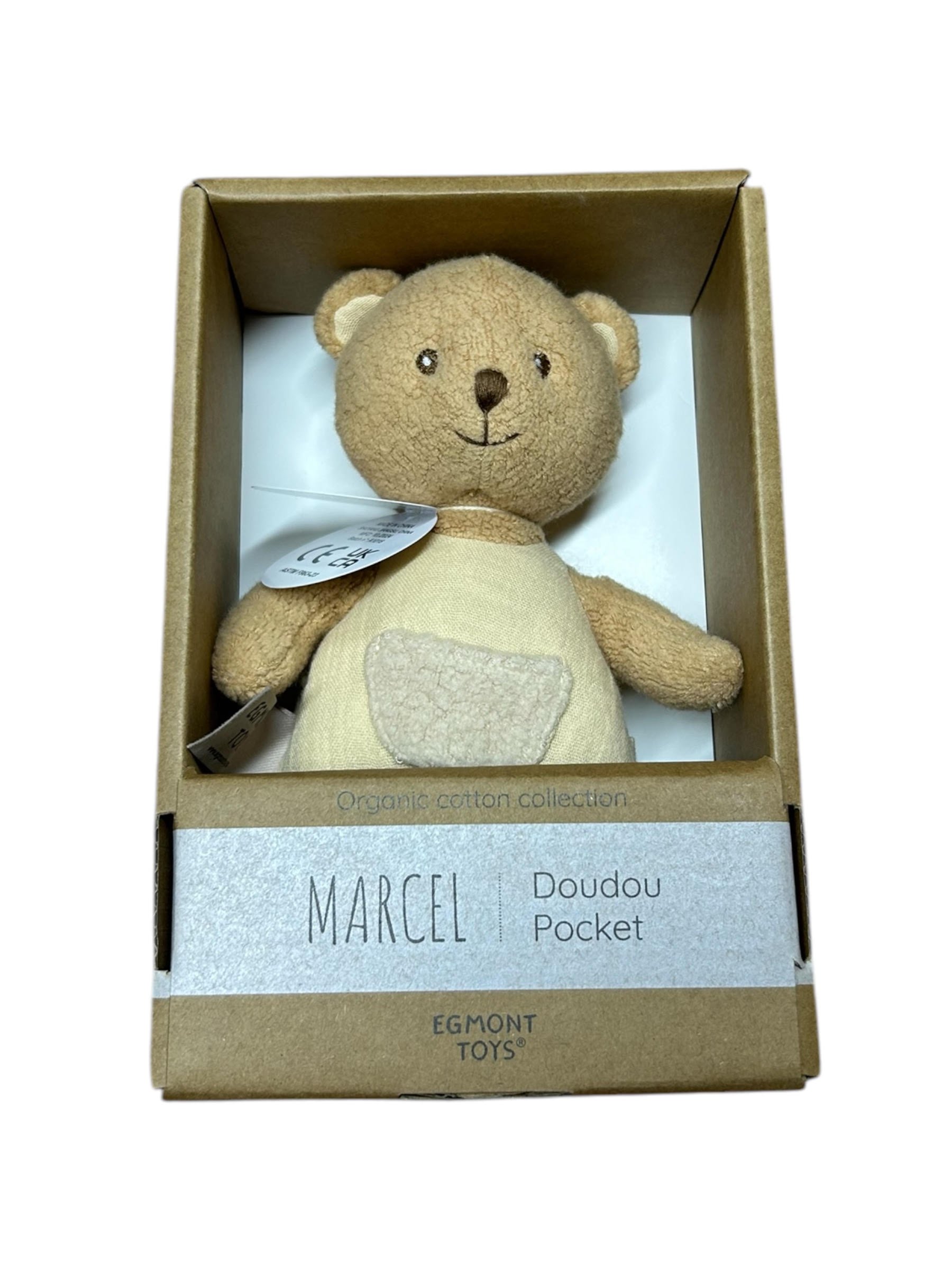 Marcel Bear Doudou Pocket - 17cms