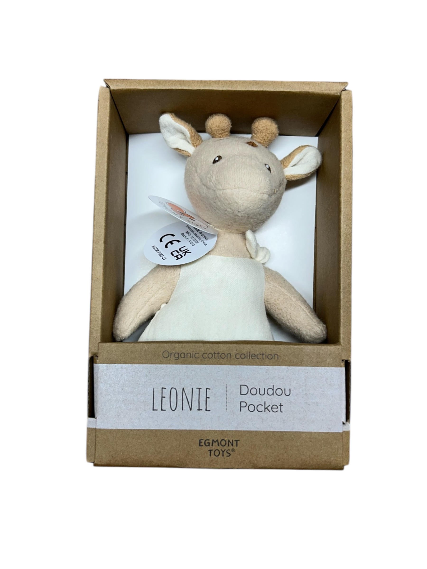 Leonie Giraffe Doudou Pocket - 20cms