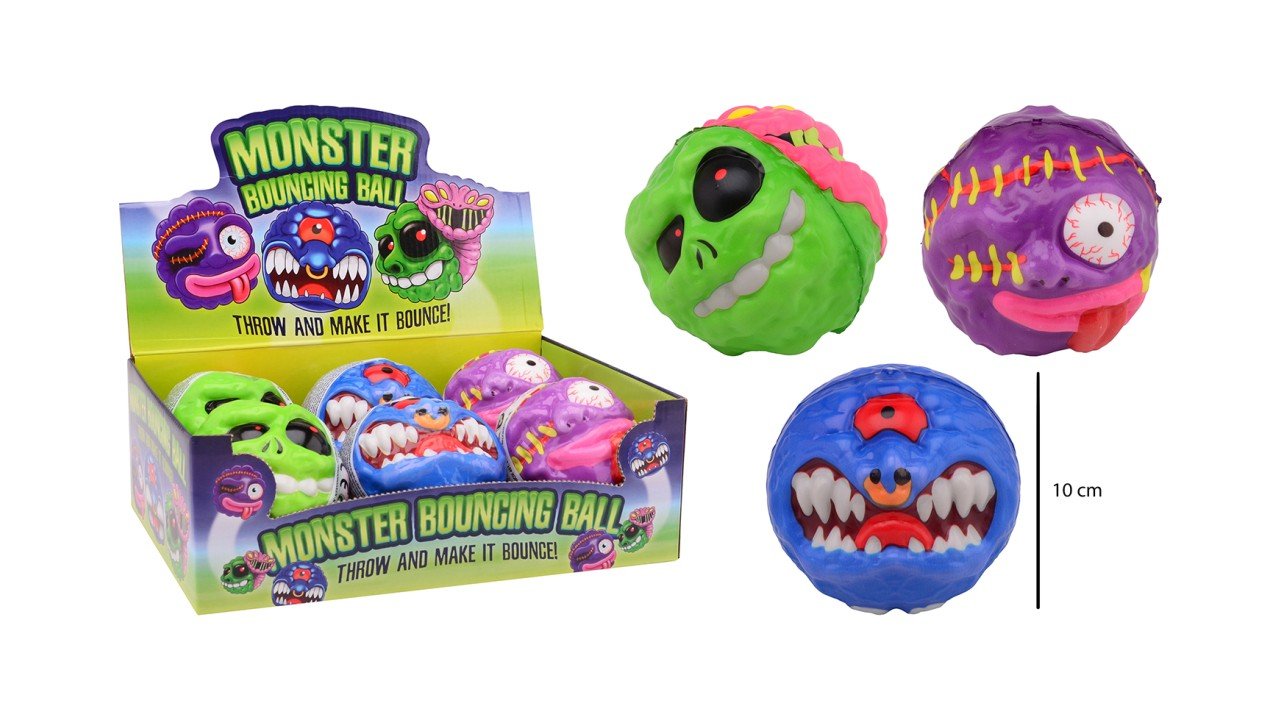 Bouncing monster 10cm- CDU of 6